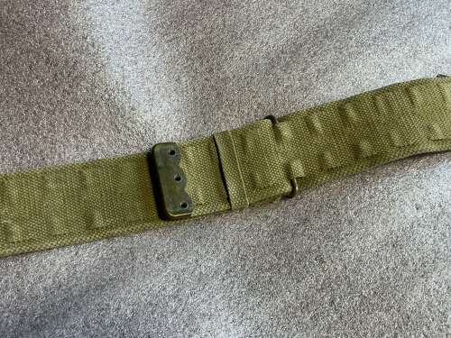 3) Excellent Original Royal Navy 1919 Pattern 3 Part Webbing Equipment’s Belt MECo 1939