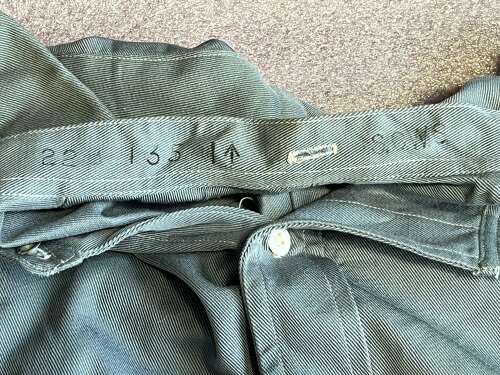 11) Unusual Late WW2 Early Post War RAF Full Button Front Collarless Shirt