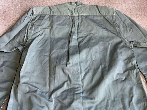 11) Unusual Late WW2 Early Post War RAF Full Button Front Collarless Shirt