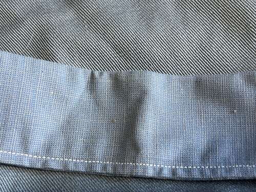 11) Unusual Late WW2 Early Post War RAF Full Button Front Collarless Shirt