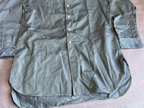 11) Unusual Late WW2 Early Post War RAF Full Button Front Collarless Shirt