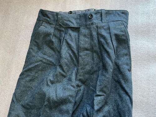 37) Excellent Original Early Post War RAF Issue War Service Battledress Trousers 1950