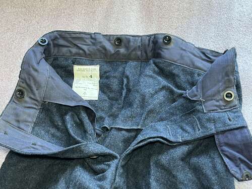 37) Excellent Original Early Post War RAF Issue War Service Battledress Trousers 1950