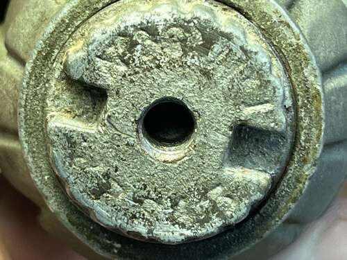 61) WW2 British Army Issue Mills Grenade Converted Into Table Lighter