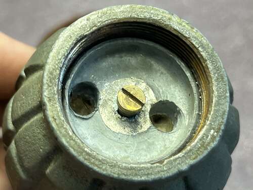 61) WW2 British Army Issue Mills Grenade Converted Into Table Lighter