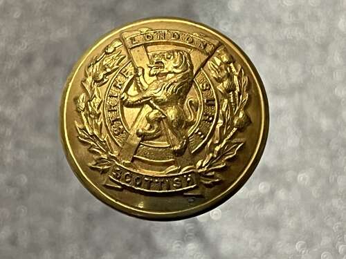 135) Nice Original Victorian – WW1 London Scottish Woman’s Large Hat Pin. Sweetheart Pin