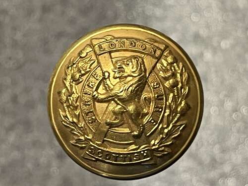 135) Nice Original Victorian – WW1 London Scottish Woman’s Large Hat Pin. Sweetheart Pin