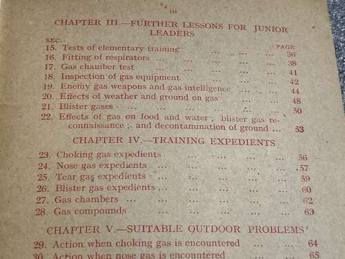 10) Good Original WW2 British Military Issue Gas Training Pamphlet 1942