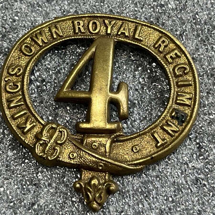 90) Broken Damaged Original Victorian Kings Own Royal Regiment 4th Regt of Foot. Lancaster