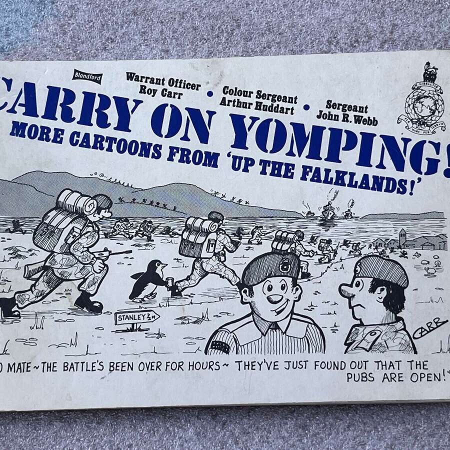 85) Carry On Romping! More Cartoons From Up The Falklands Cartoon  Book Dated 1982