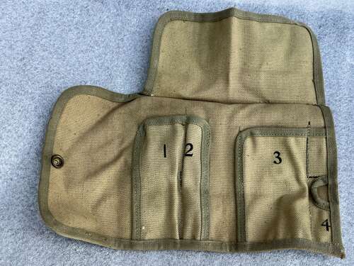 96) Excellent Original WW2 US Army Empty Weapons Tool Roll M-12