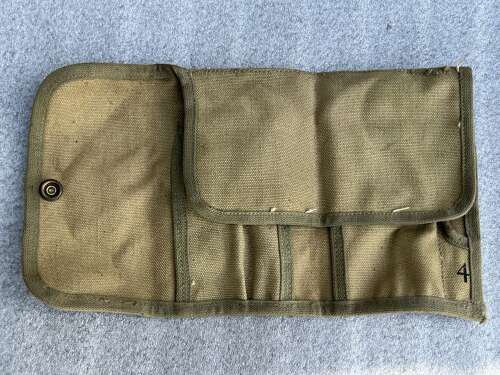 96) Excellent Original WW2 US Army Empty Weapons Tool Roll M-12