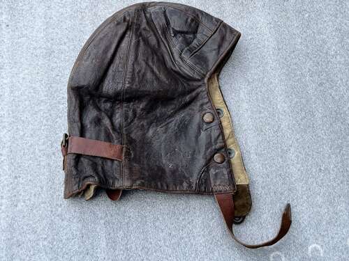 110) Lovely Clean Original Large WW2 RAF Un-Altered B-Type Flying Helmet 1940