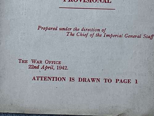 126) Excellent Original WW2 Instructional Notes On The .300-Inch Lewis Machine Gun 1940