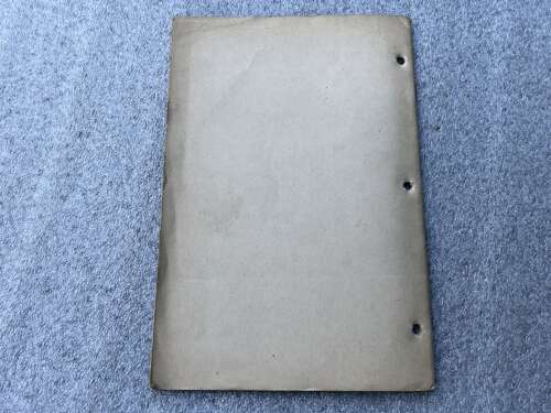 126) Excellent Original WW2 Instructional Notes On The .300-Inch Lewis Machine Gun 1940