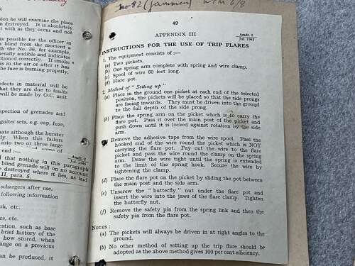 131) Excellent Original WW2 Small Arms Training Pamphlet Vol I No 13 Grenade 1943