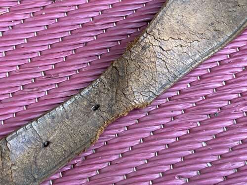 18) Tatty Worn Original Victorian Officers Sam Brown With Whistle Pouch