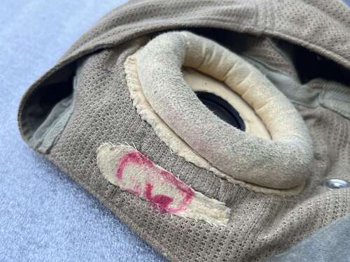 29) Lovely Late Pattern RAF E-Type Khaki Aertex Large Size Flying Helmet Fully Wired