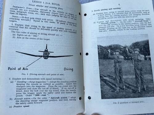 42) Excellent Original Small Arms Training Vol I No 6 Anti-Aircraft 1945