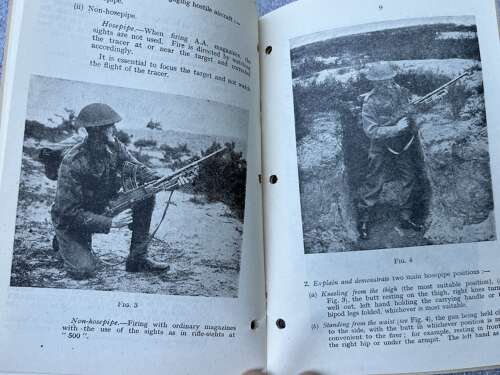 42) Excellent Original Small Arms Training Vol I No 6 Anti-Aircraft 1945
