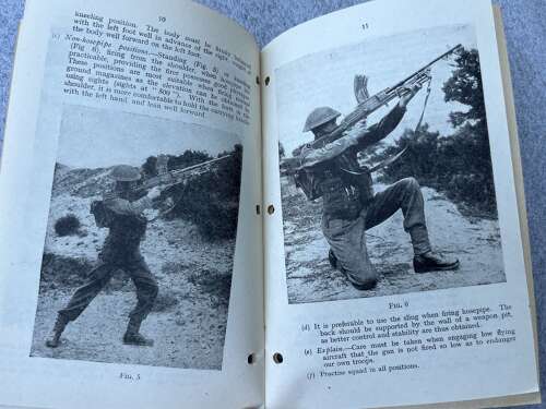 42) Excellent Original Small Arms Training Vol I No 6 Anti-Aircraft 1945