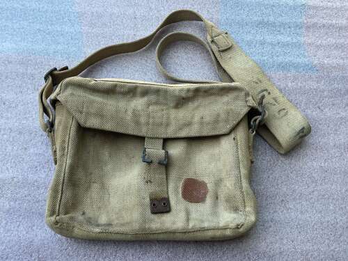 66) Well Used Original WW2 Wireless Set Signals Satchel No1. Bagcraft Ltd 1944