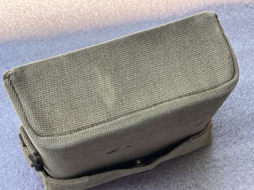 71) Nice Original WW2 British 6X30 Binoculars 1944 & Webbing Case 1941