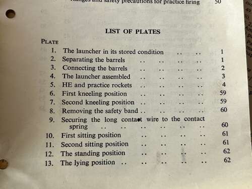 116) Infantry Training Vol 1 Platoon Weapons No 9 Part II 3.5 Inch Rocket Launcher 1953