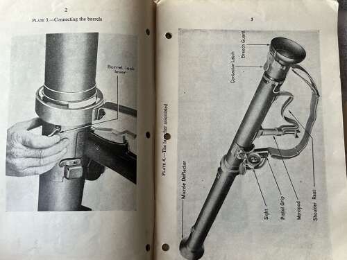 116) Infantry Training Vol 1 Platoon Weapons No 9 Part II 3.5 Inch Rocket Launcher 1953
