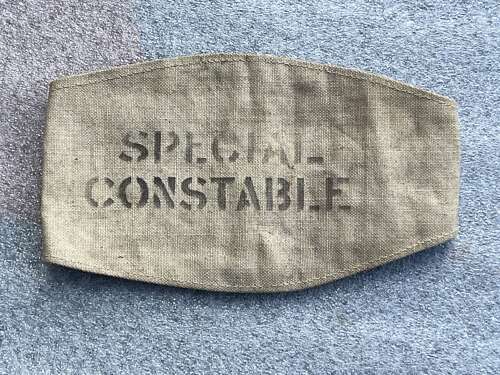 55) Excellent Original WW1 WW2 British Special Constable Police Armband