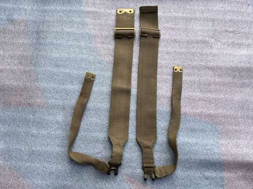 64) Totally Mint Unissued Matching Pair of Small Pack & Large Pack L-Straps MECo 1944