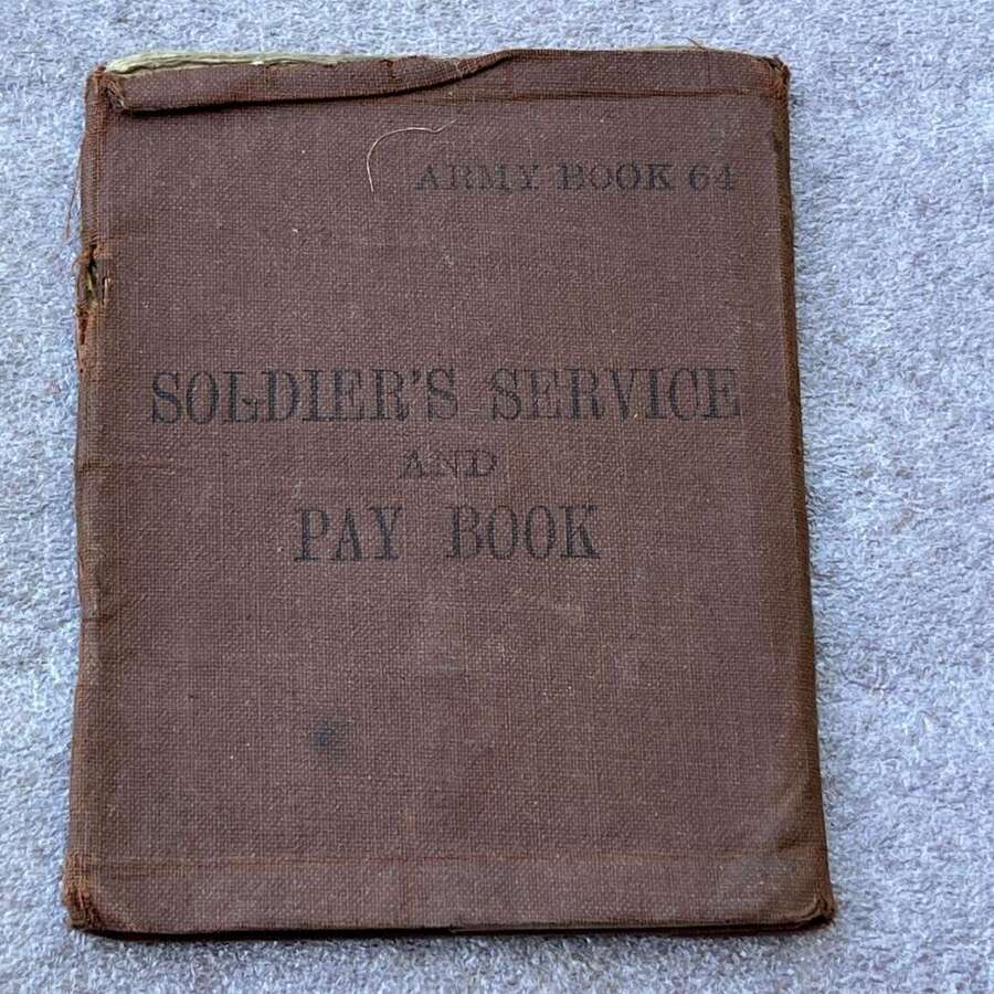 70) Original Unresearched WW2 Soldiers Service & Pay Book 10592175 F.H.Parker REME