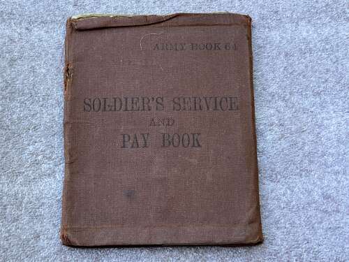 70) Original Unresearched WW2 Soldiers Service & Pay Book 10592175 F.H.Parker REME