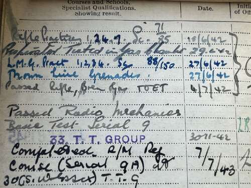 70) Original Unresearched WW2 Soldiers Service & Pay Book 10592175 F.H.Parker REME