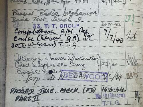 70) Original Unresearched WW2 Soldiers Service & Pay Book 10592175 F.H.Parker REME