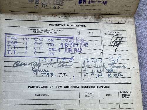 70) Original Unresearched WW2 Soldiers Service & Pay Book 10592175 F.H.Parker REME
