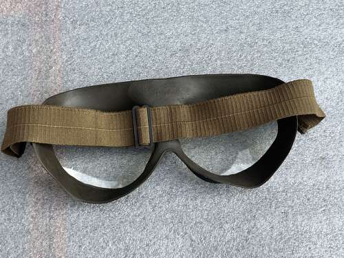 95) Excellent Original 1930s Spanish Civil War Mira Goggles Used By Luftwaffe Etc