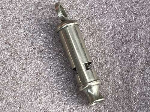 102) Excellent Original WW2 British Army Tube Whistle Dated 1940