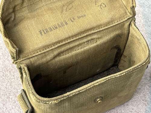 140) Lovely Original WW2 British Army 6x30 Binoculars 1943 & P37 Webbing Case